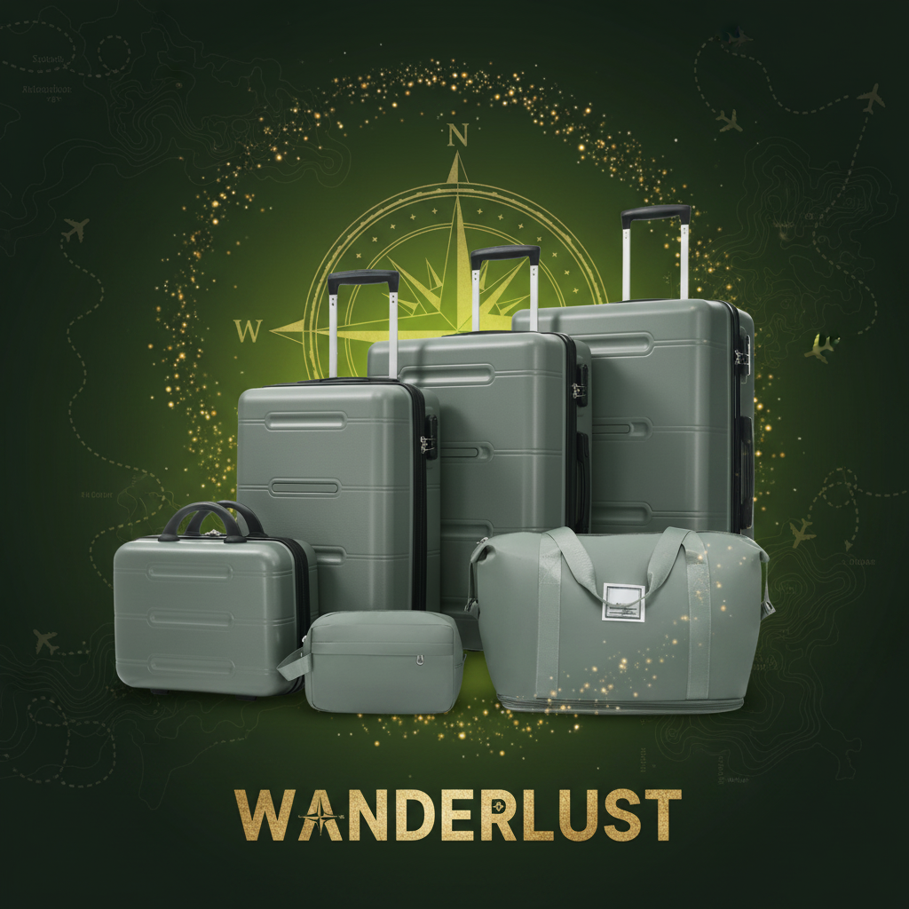 Army Green Luggage - Bold