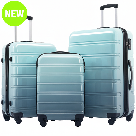 3-Piece Gradient Blue - NEW Neon Green
