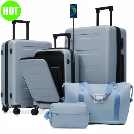 5-Piece Hardside USB - HOT Badge