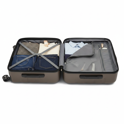 6-Piece ABS Luggage Set - Interior