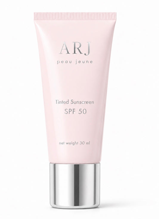 ARJ Peau Jeune Tinted Sunscreen SPF 50 — 30ml tube