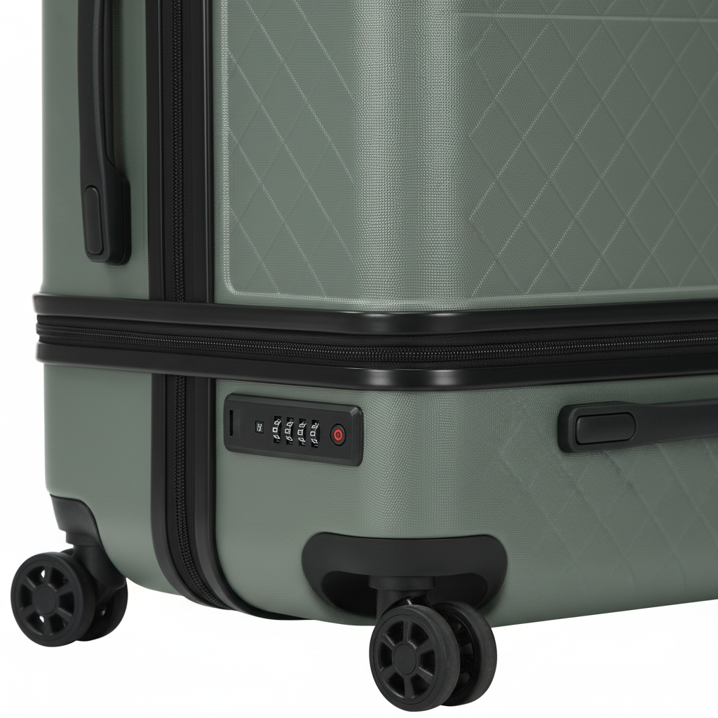Army Green Luggage - Detail