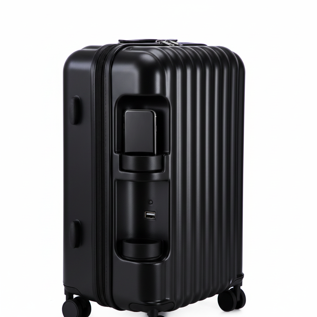 Black ABS Luggage Set - Detail