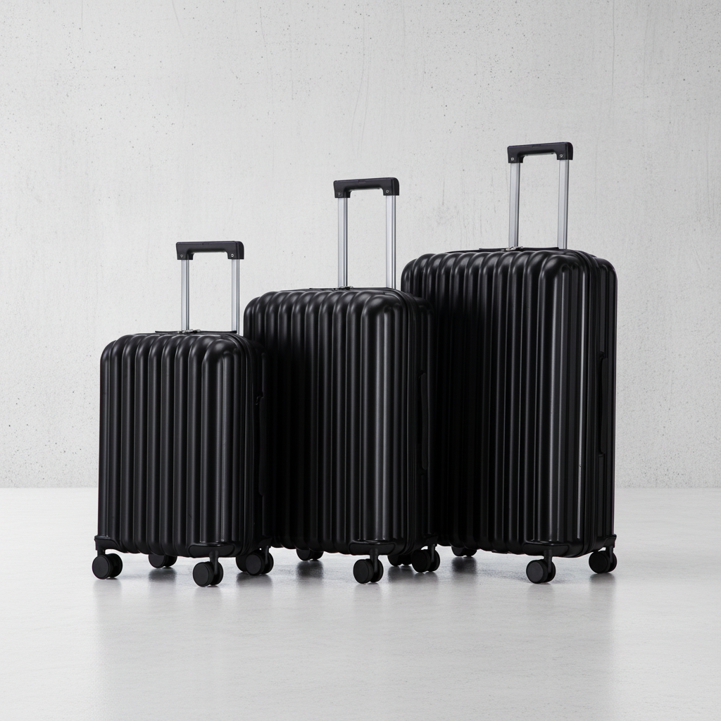 Black ABS Luggage Set - Full Set