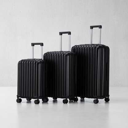 Black ABS Luggage Set - Full Set