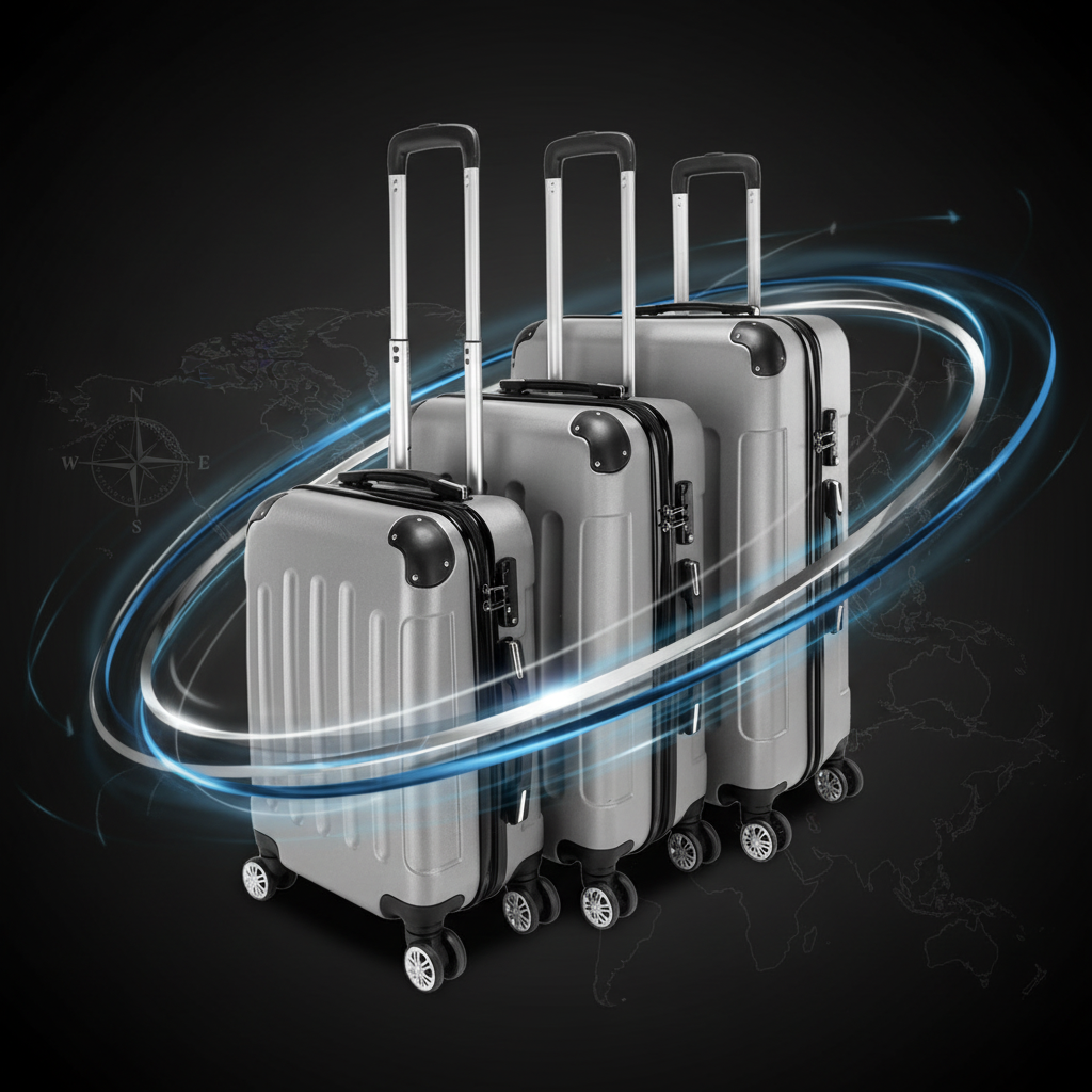 Gray ABS Luggage - Bold