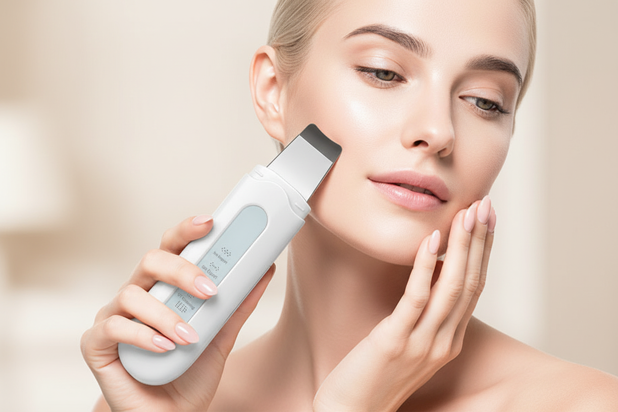 Woman Using Device