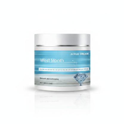 West Month Scrub Cream — clean white hero shot