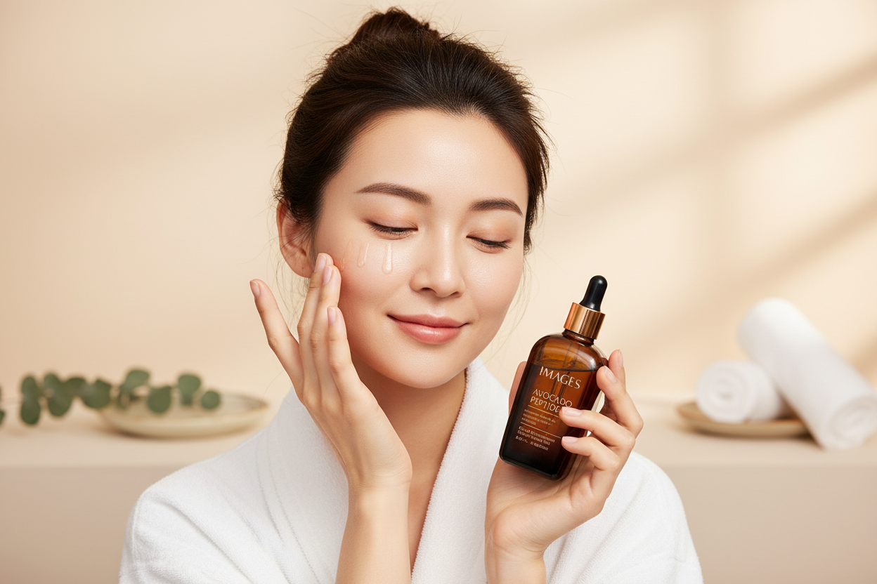 Woman Applying Essence