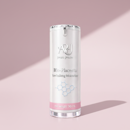 ARJ Peau Jeune Bio-Placenta Revitalizing Moisturizer — blush pink hero campaign