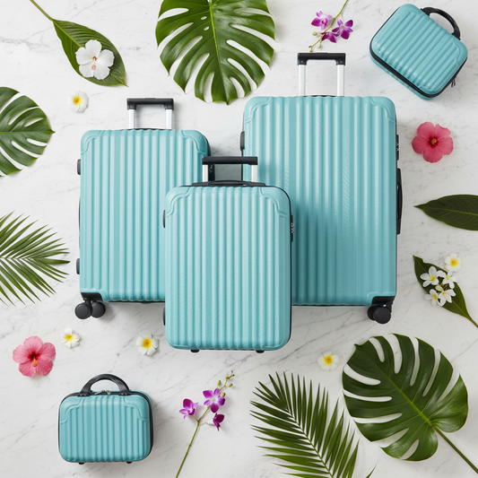 Mint Blue 6-Piece Set - Marble Flat Lay