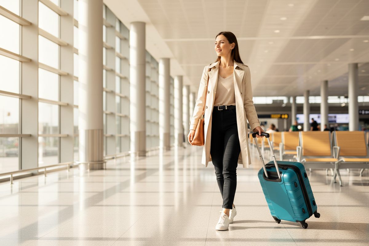 Woman in Airport