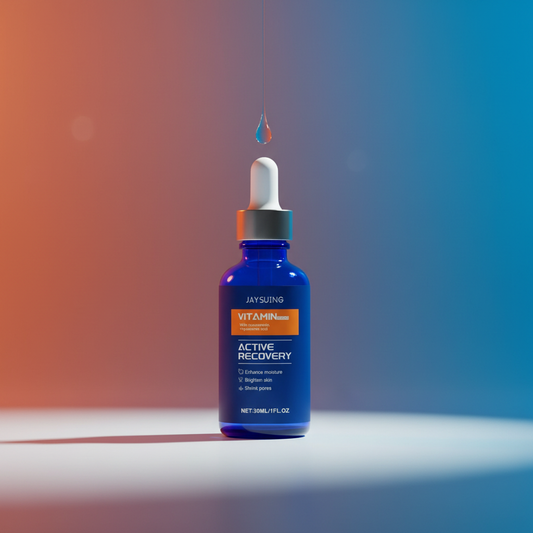 Jaysuing Vitamin Serum — orange and blue gradient campaign