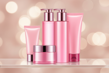 Bokeh Blush Pink Shelf