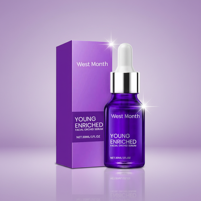 West Month Orchid Serum — lavender purple campaign