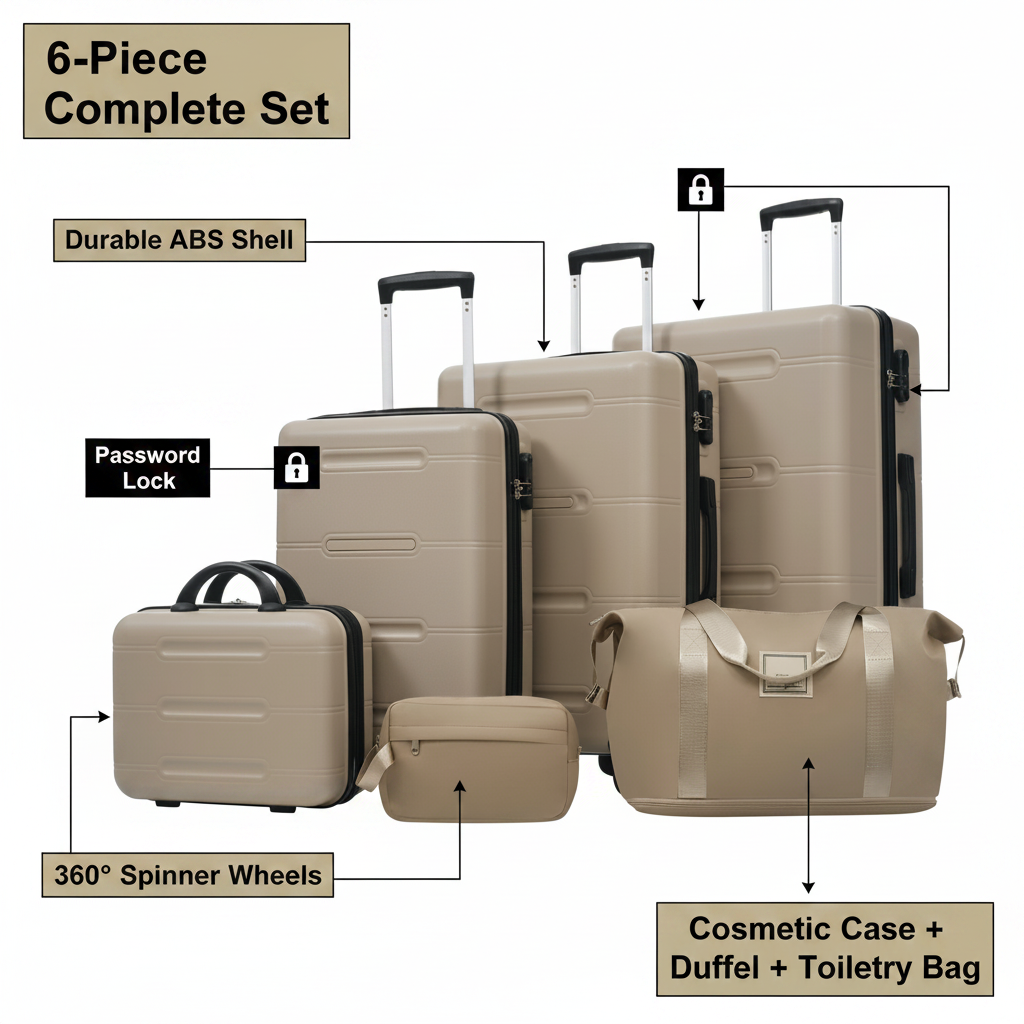 Khaki Luggage - Infographic