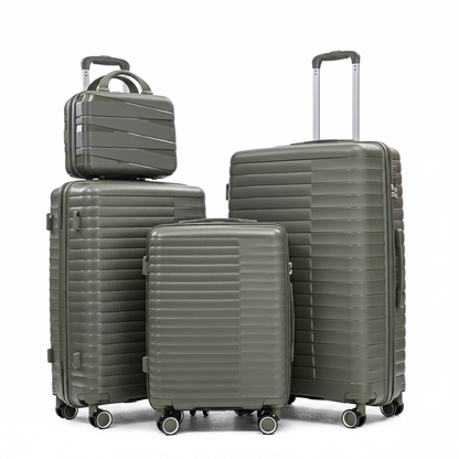 PP Spinner Luggage Set Green - Full Product