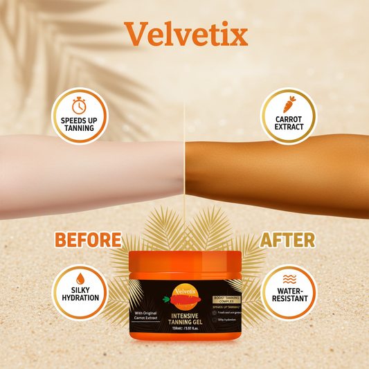 Velvetix Tanning Gel - Infographic