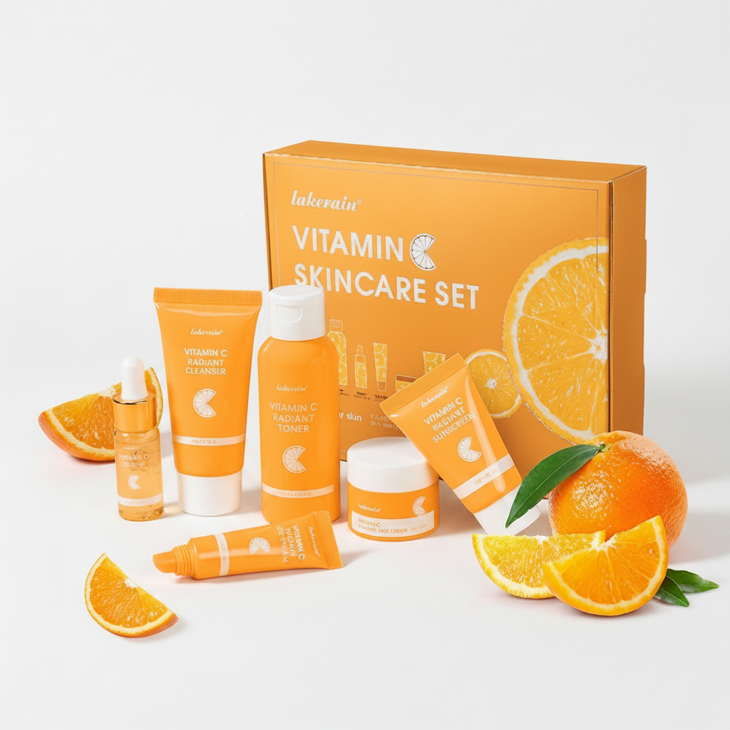 White background with oranges